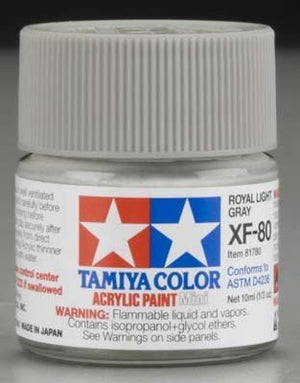 Tamiya XF80 Royal Light Gray (81780) Acrylic paint 10ml – immagine 2