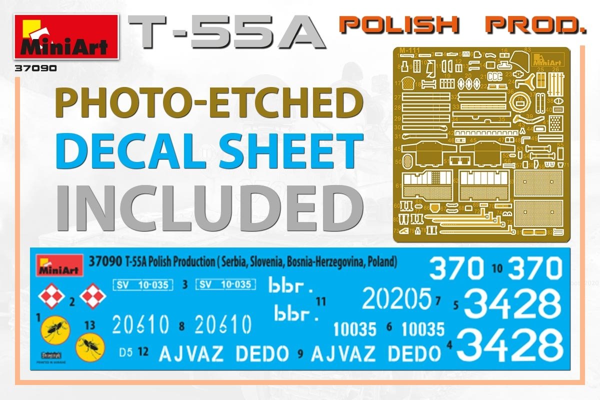 MiniArt 37090 T-55A POLISH PRODUCTION 1/35 – imagen 3