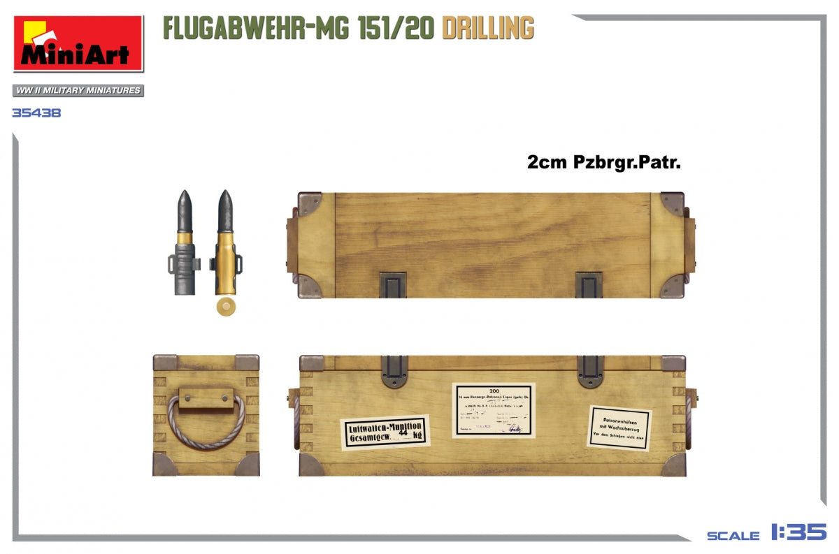 MiniArt 35438 FLUGABWEHR-MG 151/20 DRILLING 1/35 – imagen 12