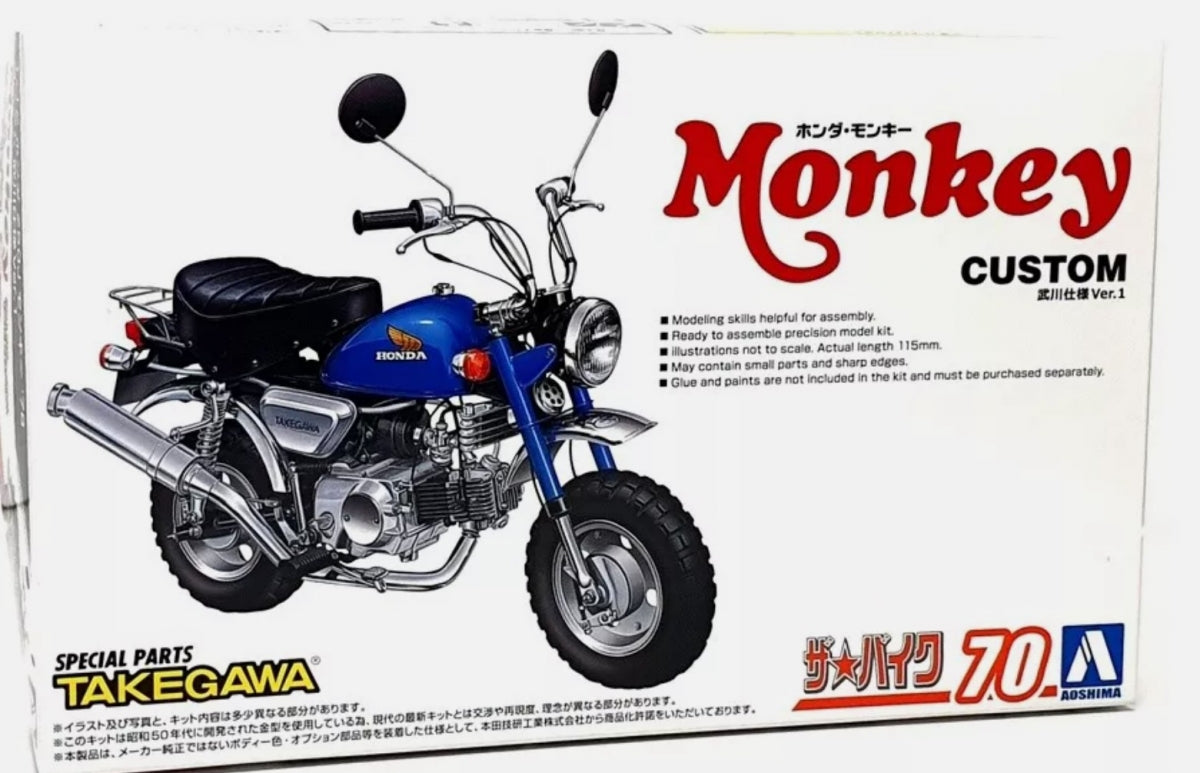 Aoshima 06296 Honda Z50J Monkey '78 personnalisé Takegawa Ver.1 1/12