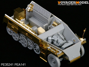 Voyager Model PEA141 WWII German Sd.Kfz.250 NEU Stowage Bins &amp;amp; Fenders (For DRAGON Kit) 1/35 – imagen 4