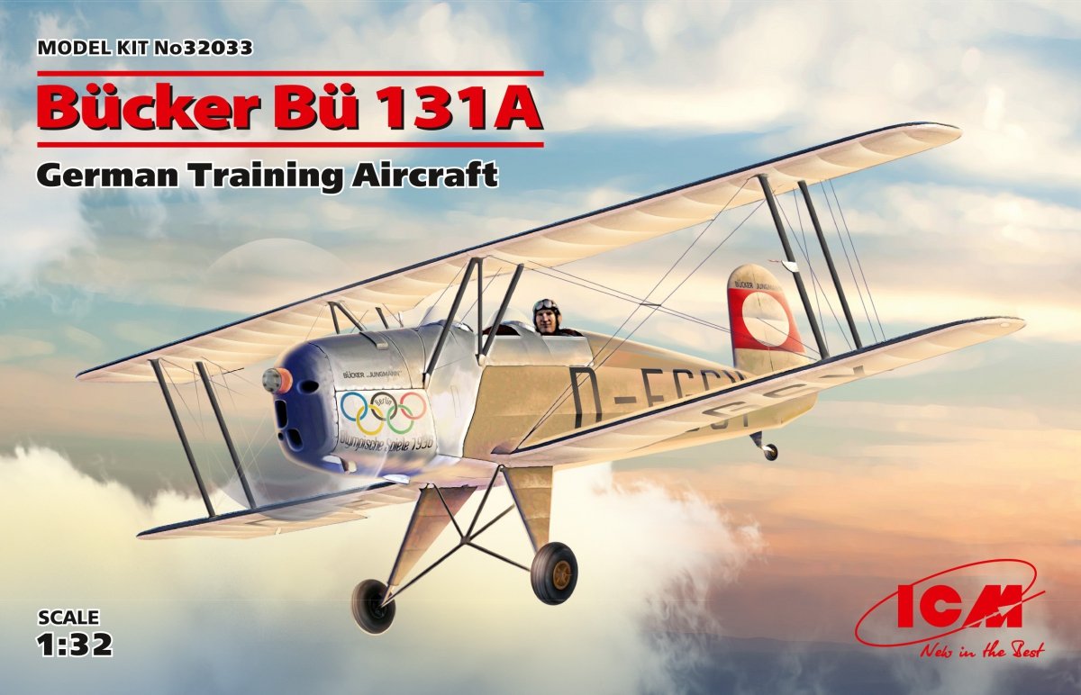 ICM 32033 Bucker Bu 131A, avion d&amp;#39;entraînement allemand 1/32