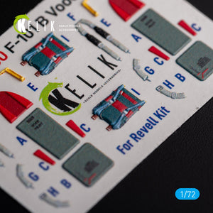 KELIK K72130 F-101 Voodoo - interior 3D decals for Revell kit 1/72 – imagen 7