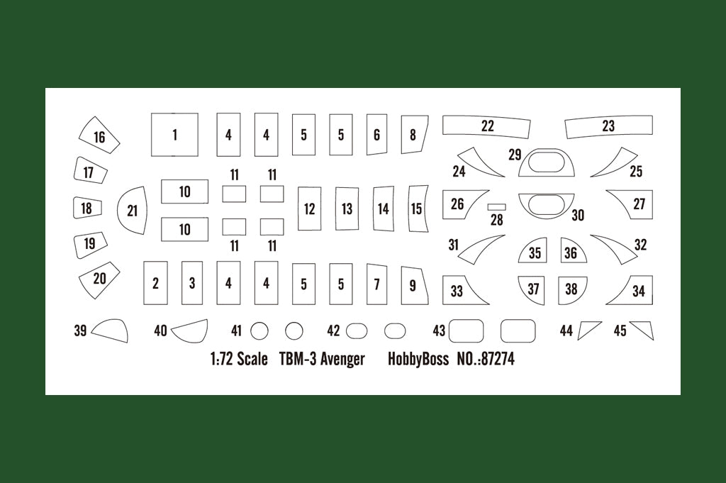 Hobby Boss 87274 TBM-3 Avenger 1/72 – imagen 3