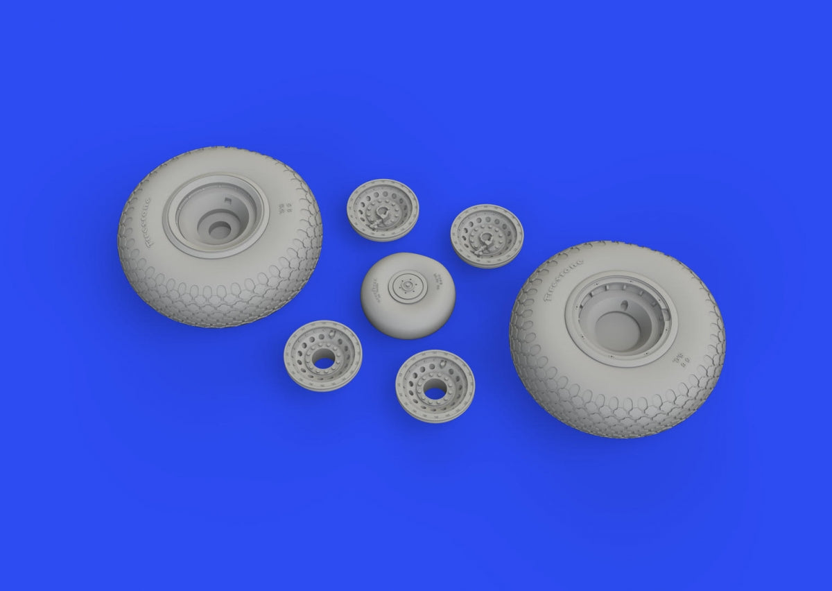 Eduard 6481024 B-17F wheels cross tread EDUARD 1/48 – imagen 3