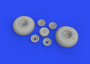 Eduard 6481024 B-17F wheels cross tread EDUARD 1/48 – imagen 3