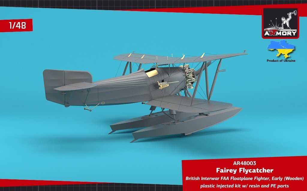 Armory Models 48003 Fairey Flycatcher British FAA Inter-War Floatplane Fighter, on Wooden Floats 1/48 – imagen 8