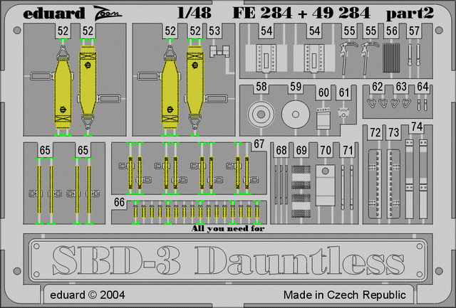 Eduard 49284 SBD-3 Miniatures précises au 1/48  – image 2