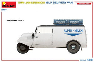 MiniArt 38057 TEMPO A400 LIEFERWAGEN. MILK DELIVERY VAN 1/35 – immagine 6