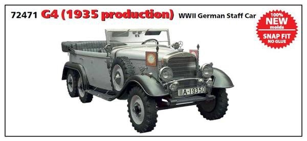 ICM 72471 WWII German Staff Car G4 1/72