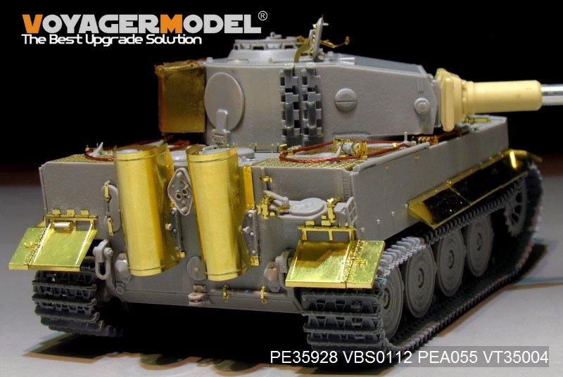 Maquette Voyager PE35928 Char Tiger I allemand de la Seconde Guerre mondiale, production tardive, pour TRUMPETER 09540, échelle 1/35 – image 16
