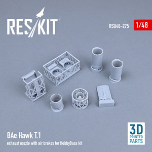 RESKIT RSU48-0275 BAE HAWK T.1 TUYAU D&amp;#39;ÉCHAPPEMENT AVEC FREIN À AIR POUR MAQUETTE HOBBYBOSS (IMPRIMÉE EN 3D) 1/48 – image 2