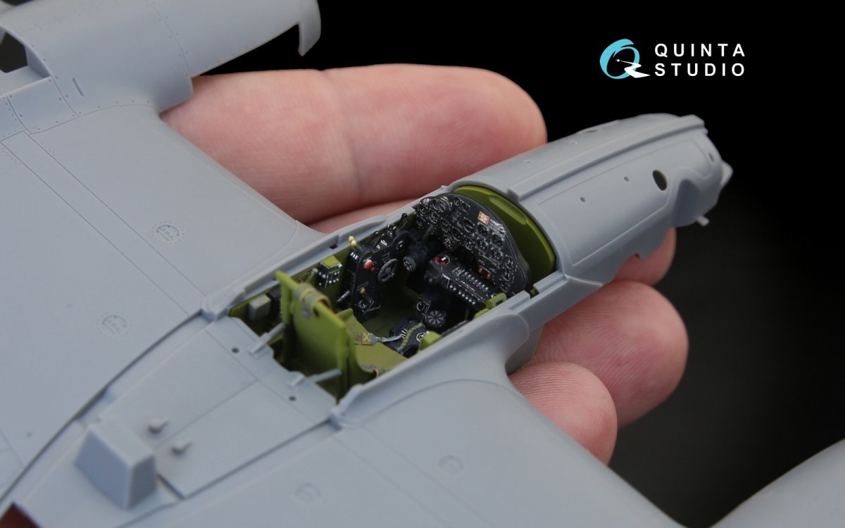 Quinta Studio QD48122 P-38H 3D-Printed &amp;amp; coloured Interior on decal paper (for Tamiya kit) 1/48 – imagen 6
