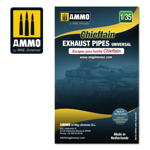 Ammo of Mig 8085 Chieftain exhaust pipes universal 1/35 – imagen 2