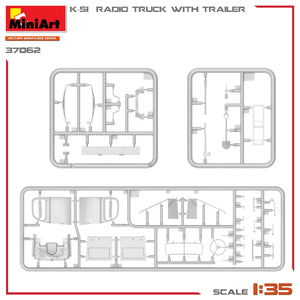 Miniart 37062 K-51 RADIO TRUCK WITH TRAILER 1/35 – imagen 9