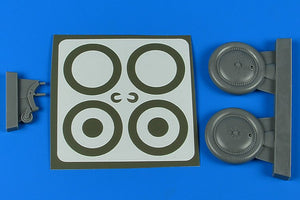 Aires 2258 K5Y Willow wheels &amp;amp; paint masks 1/32