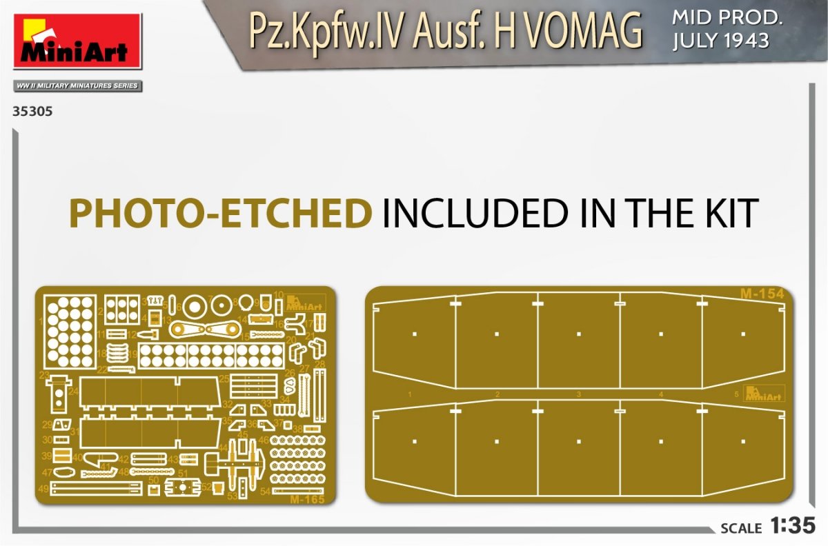 MiniArt 35305 Pz.Kpfw.IV Ausf. H Vomag. MID PROD. JULY 1943. INTERIOR KIT 1/35 – immagine 2