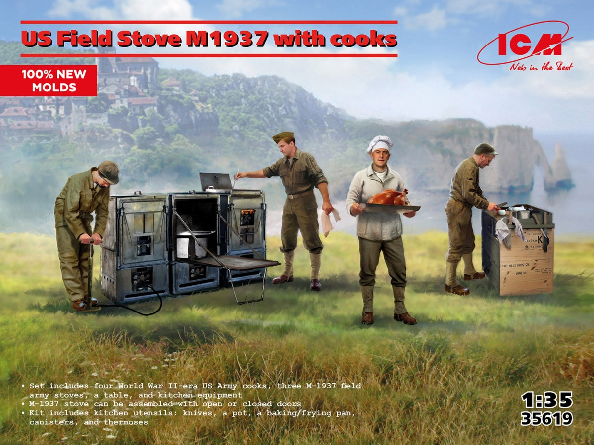 ICM 35619 US Field Stove M1937 with cookers 1/35