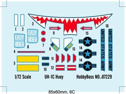 Hobby Boss 87229 UH-1C Huey 1/72 – imagen 10