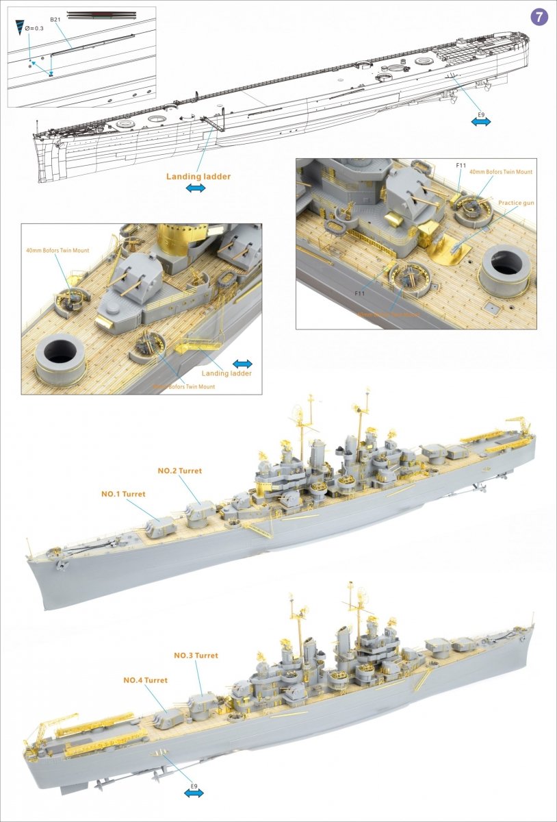 Very Fire VF350920DX USS Cleveland CL-55 DX Version 1/350 – Bild 2