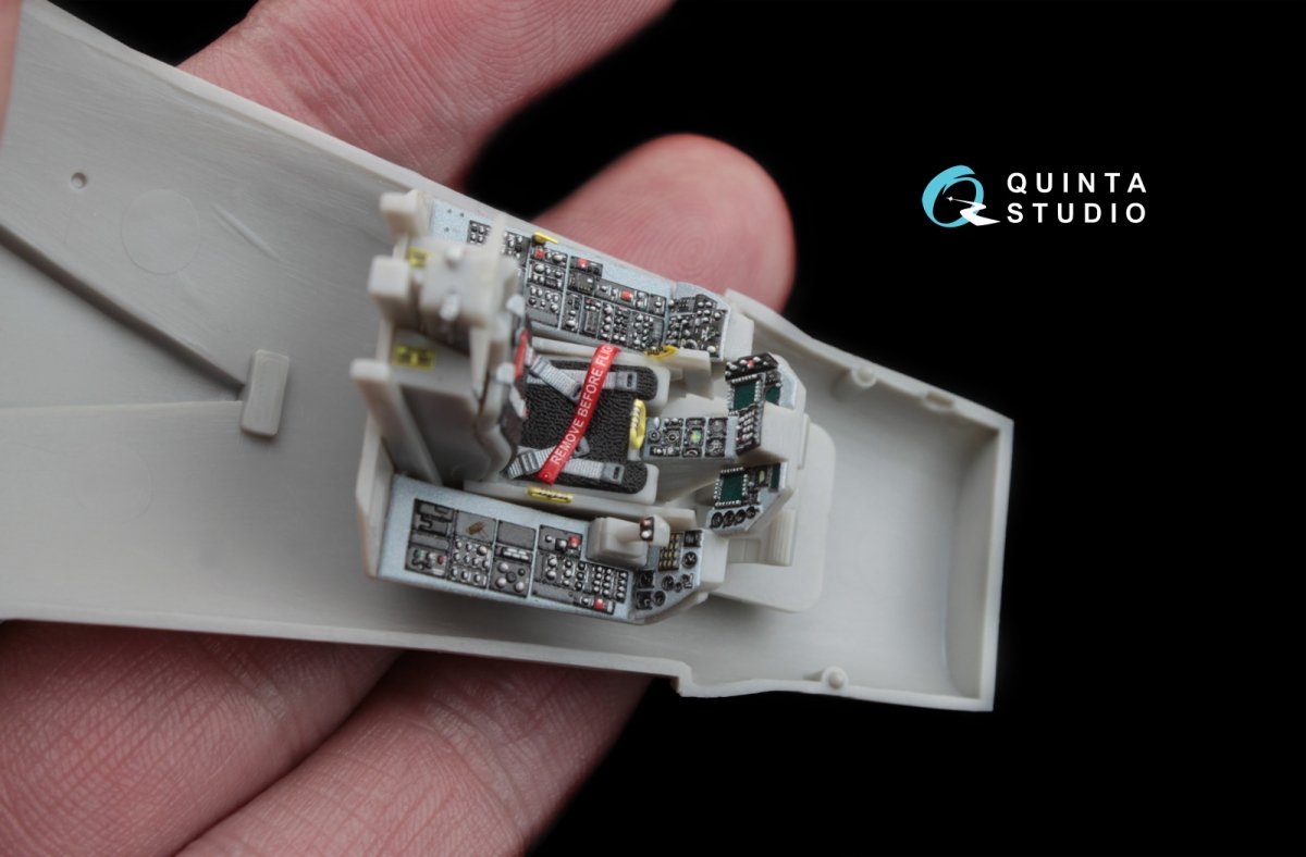 Quinta Studio QD48035 F-16С 3D-Printed &amp;amp; coloured Interior on decal paper (for Hasegawa kit) 1/48 – imagen 2