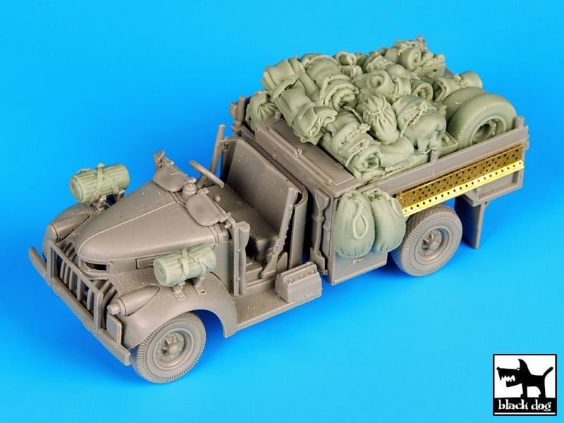 Ensemble d'accessoires Black Dog T72039 pour Chevrolet britannique 30 cwt (échelle 1/72) de Dragon