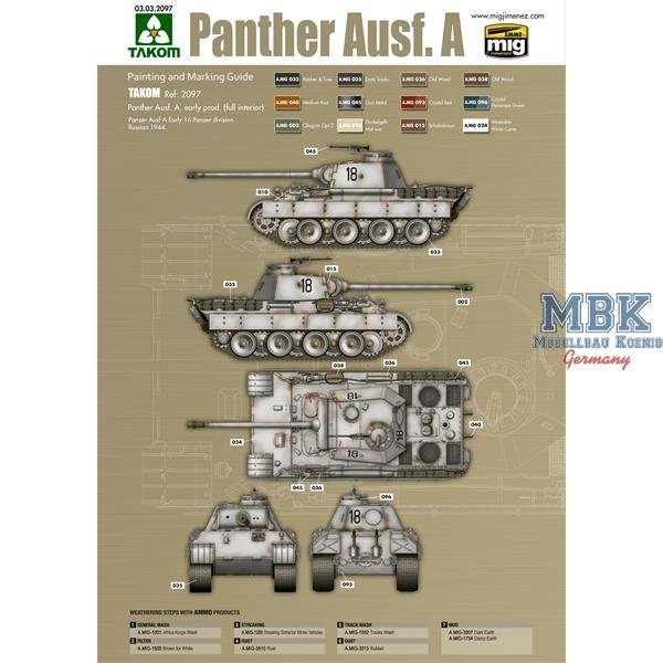 Das Werk DW35009 Panther Ausf.A début 1/35 – image 3