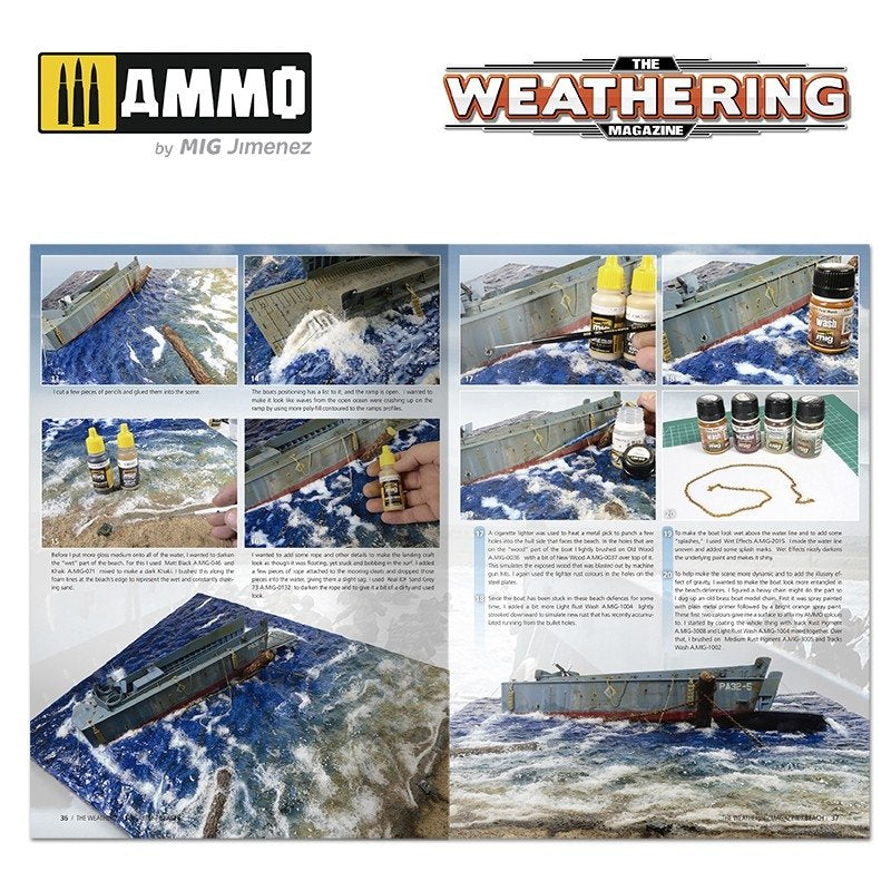 AMMO de Mig Jimenez 4530 Le magazine Weathering Numéro 31 : PLAGE (Anglais)  – image 4