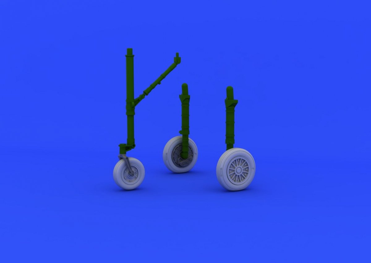 Eduard 648213 A-4E wheels early 1/48 (EDUARD, HASEGAWA)