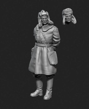 Panzer Art FI35-128 Soviet tank officer in sheepskin coat No.1 1/35 – Bild 5