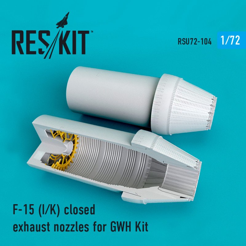 RESKIT RSU72-0104 F-15 I tuyères d'échappement fermées pour Great Wall Hobby 1/72