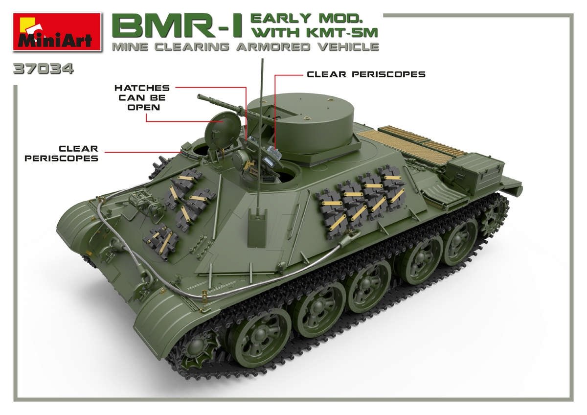 MiniArt 37034 BMR-1 EARLY MOD. WITH KMT-5M 1/35 – imagen 2