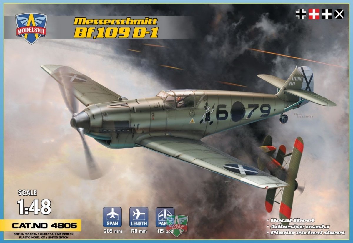 Modelsvit 4806 Messerschmitt Bf.109 D-1 1/48