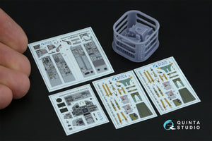 Quinta Studio QD+48519 Tornado ECR 3D-Printed coloured Interior on decal paper (Italeri) (with 3D-printed resin parts) 1/48 – immagine 2