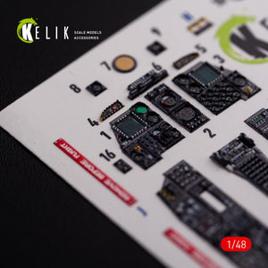 KELIK K48017 A-10C &amp;quot;Thunderbolt &amp;quot; interior 3D decals for Academy kit 1/48 – Bild 2