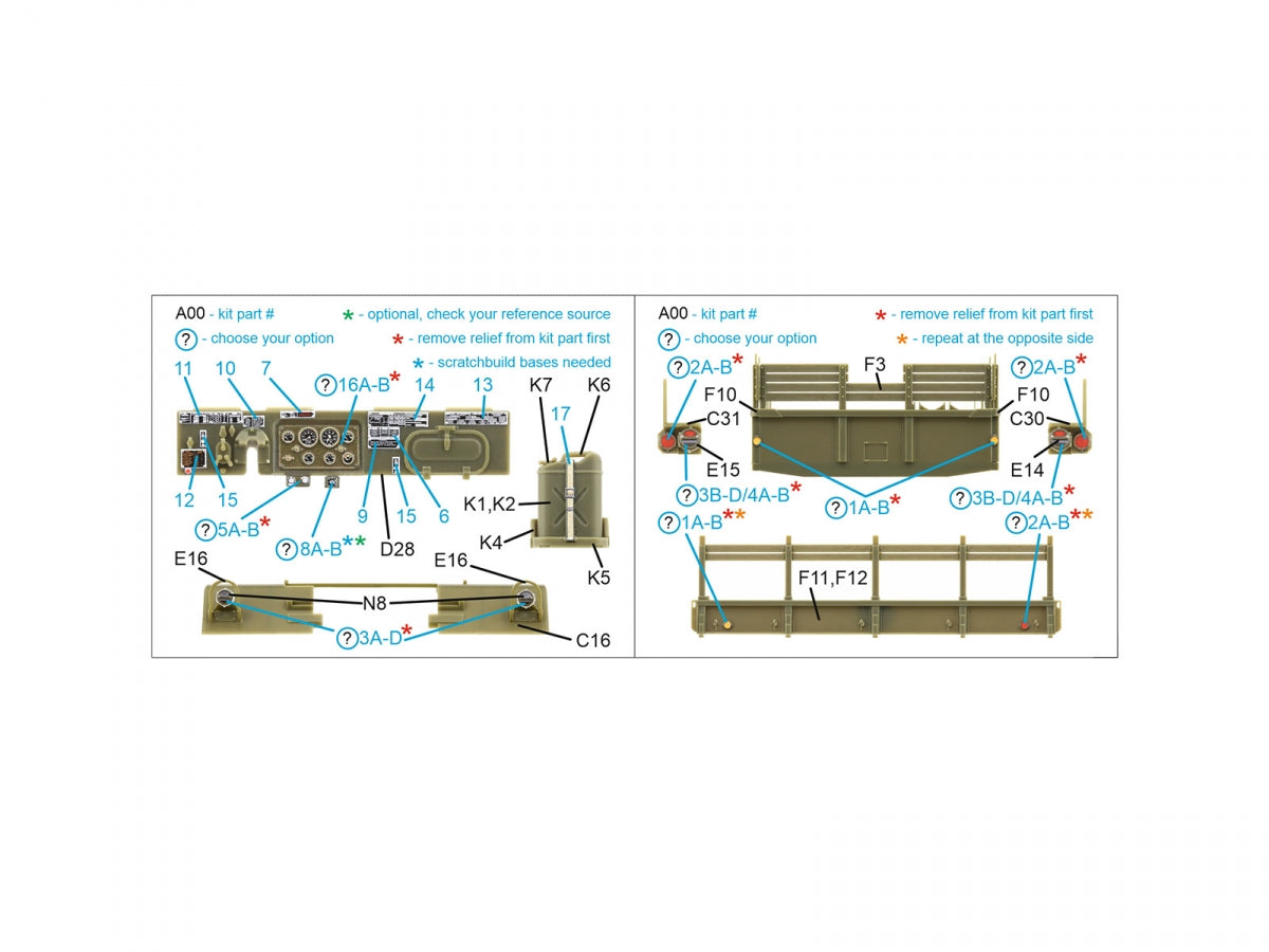 Quinta Studio QD35122 M54 Family 3D-Printed coloured Interior on decal paper (AFV club) 1/35 – imagen 2