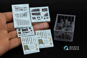 Quinta Studio QD+48489 F-4J Phantom II 3D-Printed &amp;amp; coloured Interior on decal paper (Academy) (with 3D-printed resin parts) 1/48 – Bild 2
