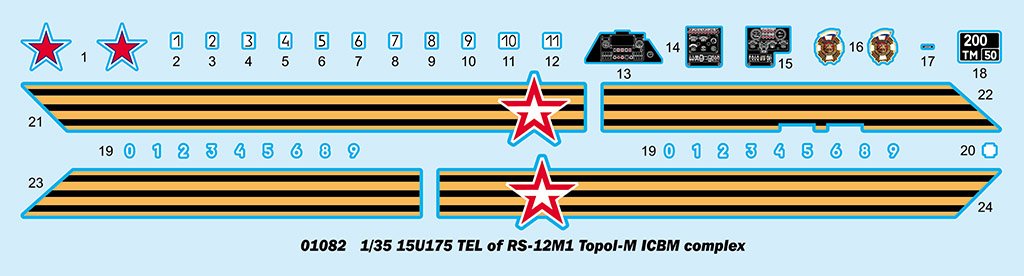 Trumpeter 01082 15U175 TEL of RS-12M1 Topol-M ICBM complex 1/35 – Bild 25