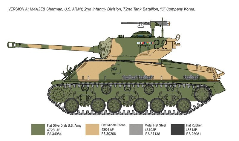 Italeri 6586 Sherman M4A3E8 - Korean War 1/35 – image 4