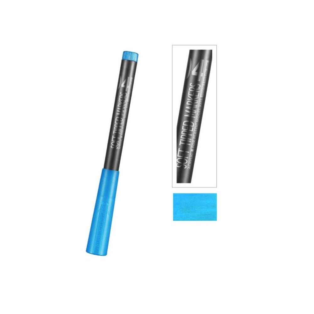 DSPIAE MKM-04 METALLIC BLUE SOFT TIPPED MARKER PEN