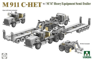 Takom 5024 M911 C-HET w/M747 Heavy Equipment Semi-Trailer 1/72 – imagen 2