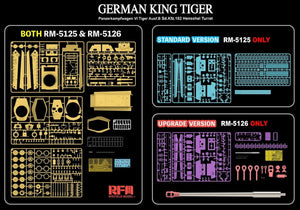 Rye Field Model 5125 German King Tiger Ausf.B Sd.Kfz.182 Henschel Turret 1/35 – Bild 5