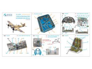 Quinta Studio QD+48554 Bristol Beaufighter Mk.VI 3D-Printed &amp;amp; coloured Interior on decal paper (Tamiya) (with 3D-printed resin parts) 1/48 – imagen 2