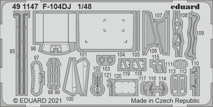Eduard FE1147 F-104DJ for KINETIC 1/48 – imagen 2