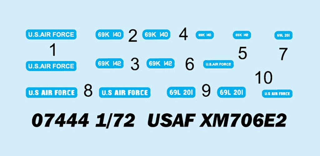 Trumpeter 07444 USAF XM706E2 1/72 – image 4