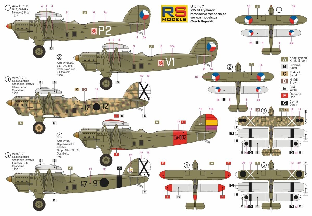 Rs Models 92260 Aero A-101 1/72 – imagen 3