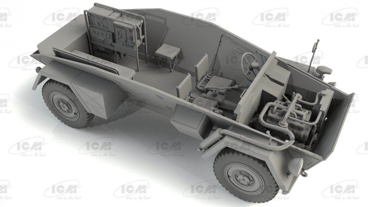 ICM 35110 Sd.Kfz. 247 Ausf.B, German Command Armoured Vehicle 1/35 – Bild 8