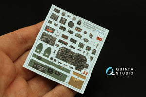Quinta Studio QD32148 P-47D Thunderbolt Bubbletop Early 3D-Printed &amp;amp; coloured Interior on decal paper (Trumpeter) 1/32 – imagen 2