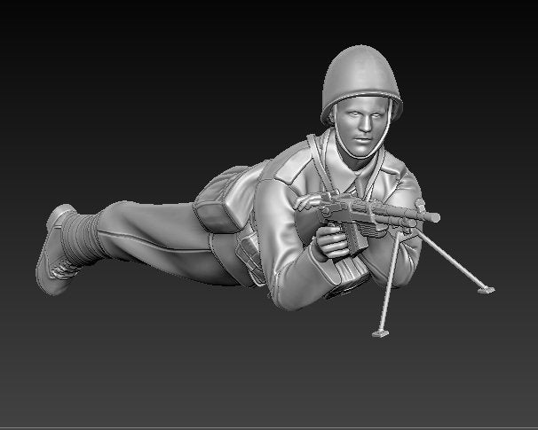 Glowel Miniatures 35009 Polish infantry lying 1/35 – imagen 3