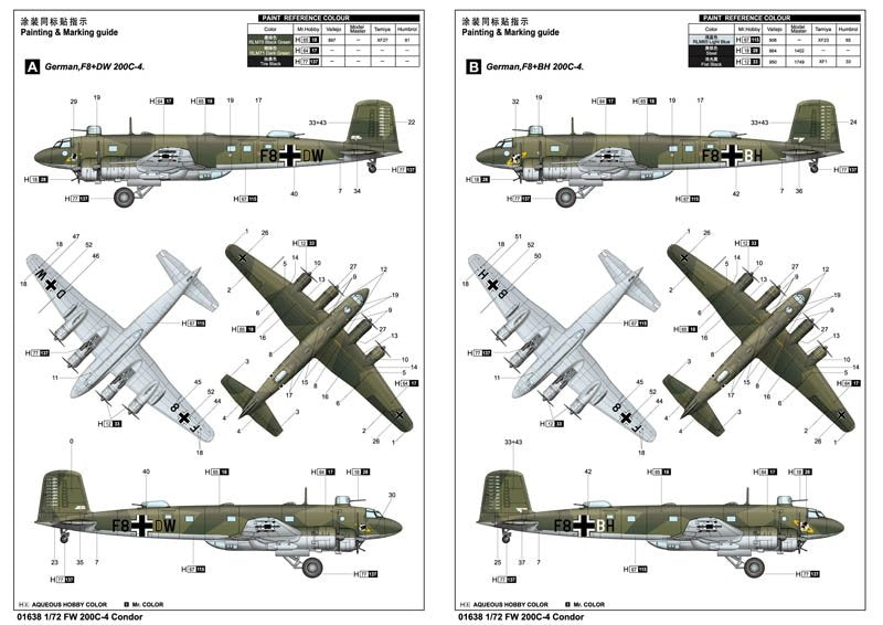 Trumpeter 01638 Focke-Wulf Fw 200C-4 Condor 1/72 – imagen 2